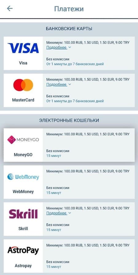 вывод на банковские карты